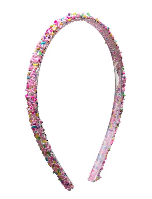 Bead Appliqué Hairband Mango Pink