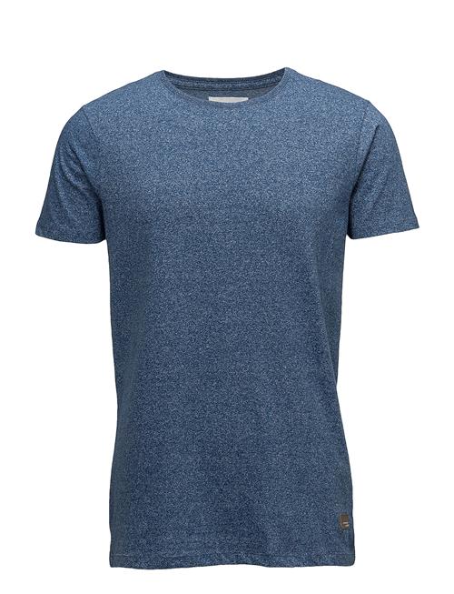 Lindbergh Mouliné O-Neck Tee S/S Lindbergh Blue