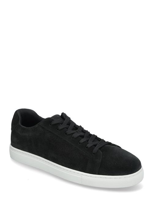 Slhevan Suede Trainer B Selected Homme Black