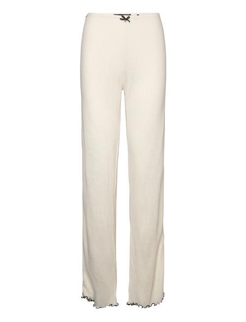 ROTATE Birger Christensen Pointelle Low Leggings ROTATE Birger Christensen White