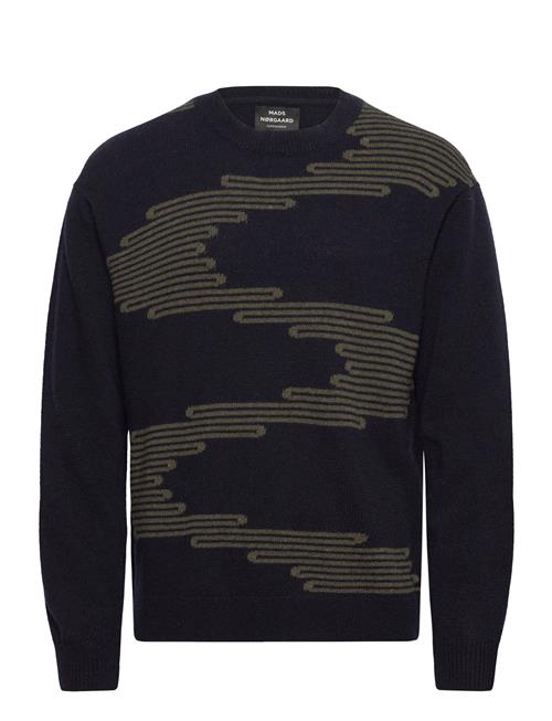 Eco Wool Vilhelm Lines Knit Mads Nørgaard Navy