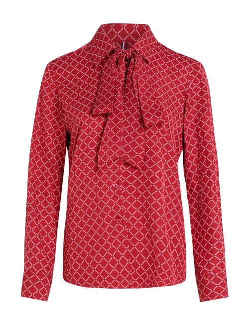 Tommy Hilfiger Diamond Monotype Vis Reg Blouse Tommy Hilfiger Red