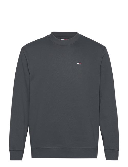Se Tjm Reg S Flag Fleece Crew Tommy Jeans Grey ved Booztlet