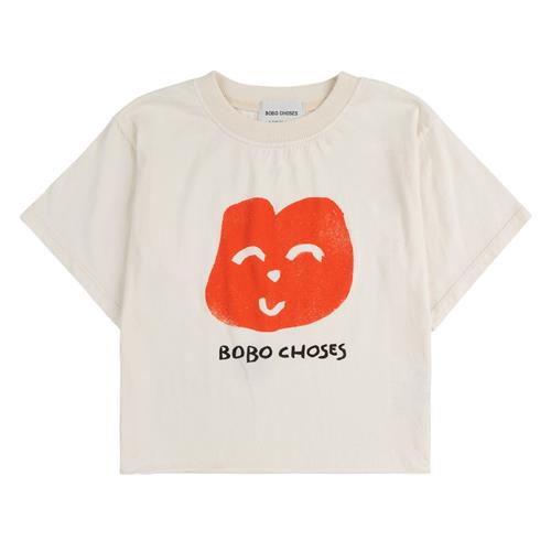 Bobo Choses Joyful Face T-shirt Offwhite |  | 10-11 years