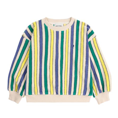 Bobo Choses Multicolor Stribet Sweatshirt I Frotté Offwhite |  | 2-3 years