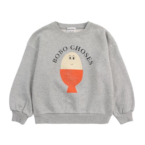 Bobo Choses Morning Egg Sweatshirt Heather Grey | Grå | 4-5 years