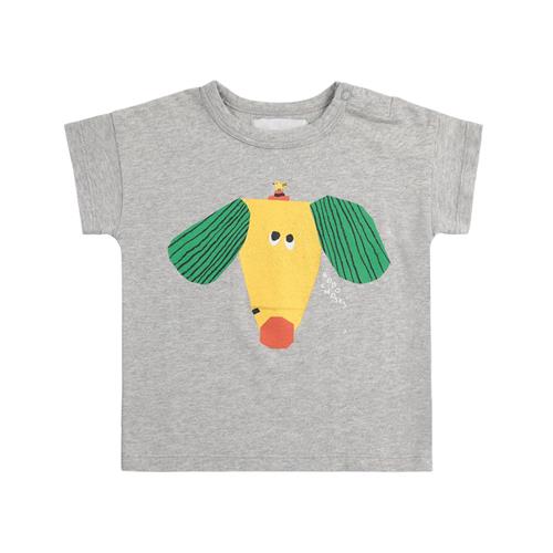 Bobo Choses Happy Dog Baby T-shirt Heather Grey | Grå | 24 months