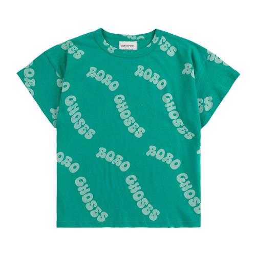 Bobo Choses Wavy Bobo Choses All Over T-shirt Green | Grønn | 2-3 years