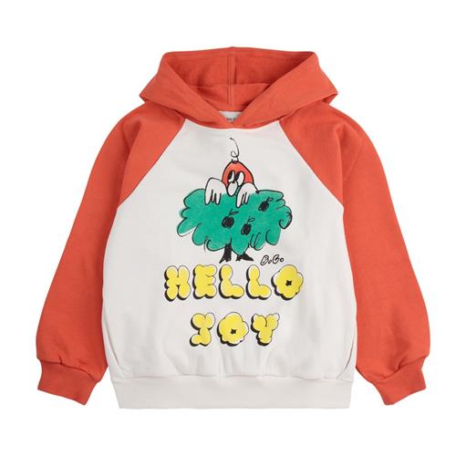 Bobo Choses Hello Joy Ranglan Hættetrøje Med Ærmer Multicolor | Hvid | 8-9 years