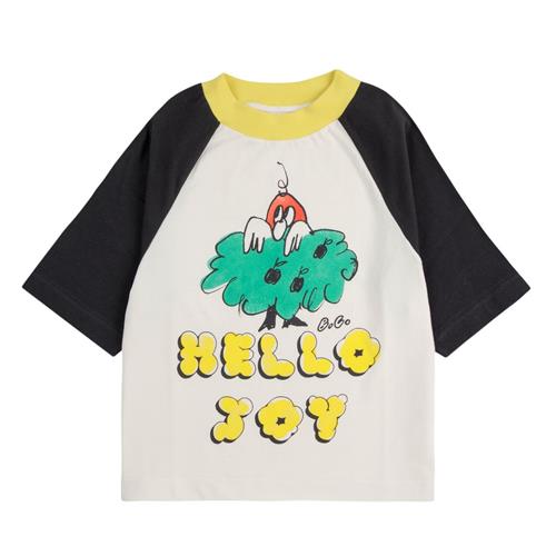 Bobo Choses Hello Joy Ranglan T-shirt Med Ærmer Offwhite |  | 10-11 years