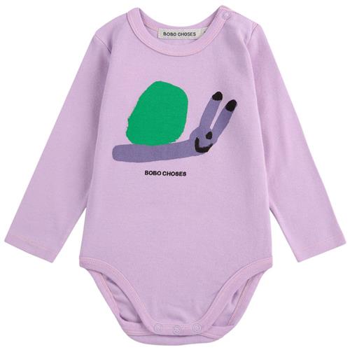 Bobo Choses Funny Snail Baby Body Lavender | Lilla | 9 months