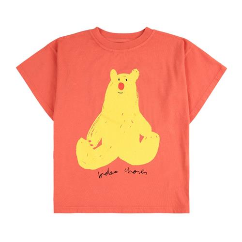 Bobo Choses Hug Me Bear T-shirt Red | Rød | 4-5 years