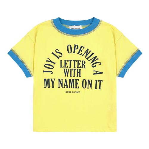 Bobo Choses Joy Is T-shirt Light Yellow 4-5 Y  Gul  4-5 år  mand