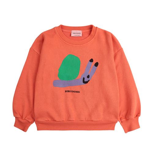 Bobo Choses Funny Snail Sweatshirt Red | Rød | 2-3 years