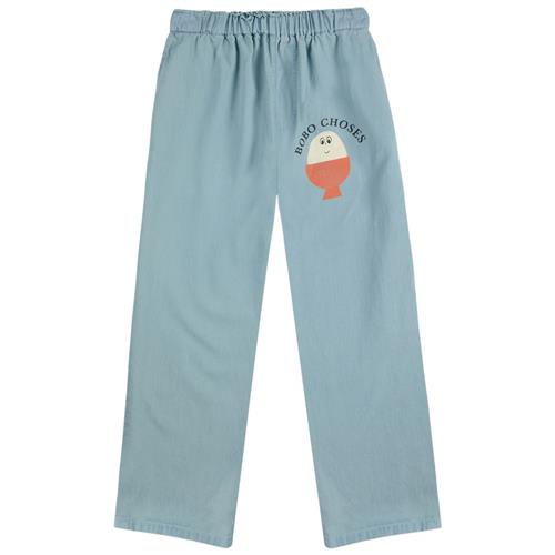 Se Bobo Choses Morning Egg Lyse Denimbukser Light Blue | Blå | 8-9 years ved Babyshop