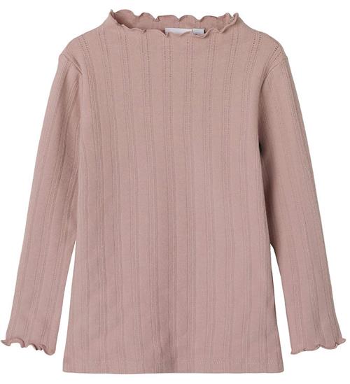 Name It Bluse - NmfRaria - Pale Mauve m. Hulmønster