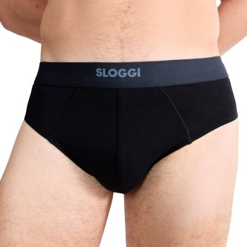 Sloggi 2P Men Ever Ease Brief Sort bomuld X-Large Herre