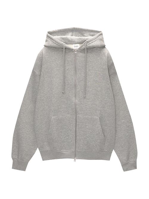 Pull&Bear Sweatjakke  grå-meleret