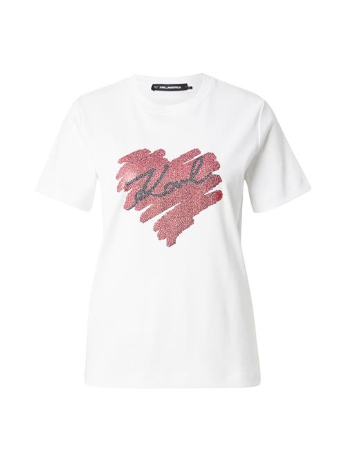 Se Karl Lagerfeld Shirts 'HEARTS'  rød / sort / hvid ved About You