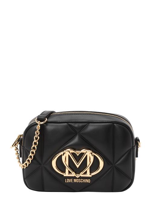 Love Moschino Skuldertaske 'Embossed Q'  guld / sort