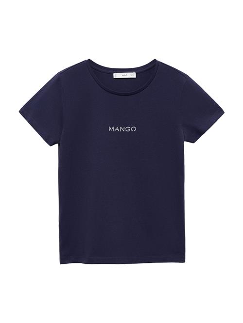 Se MANGO Shirts  navy / sølv ved About You