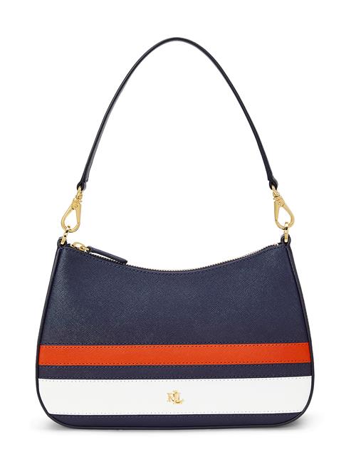 Se Lauren Ralph Lauren Skuldertaske 'DANNI'  navy / mørkelilla / hvid ved About You