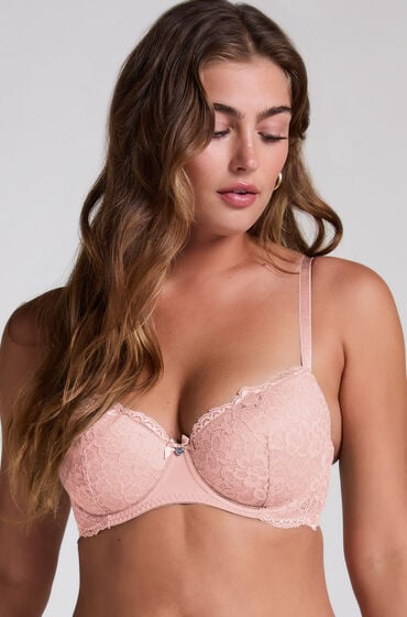 Hunkemöller Formstøbt bøjle-bh Marine pink