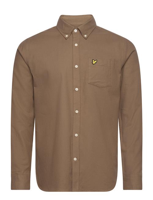 Plain Flannel Shirt Lyle & Scott Khaki