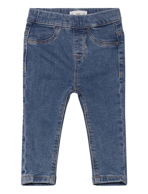 Drawstring Waist Jeans Mango Blue