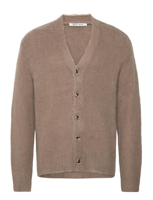 Se Wwtrue Mohair Cardigan WOOD WOOD Brown ved Booztlet