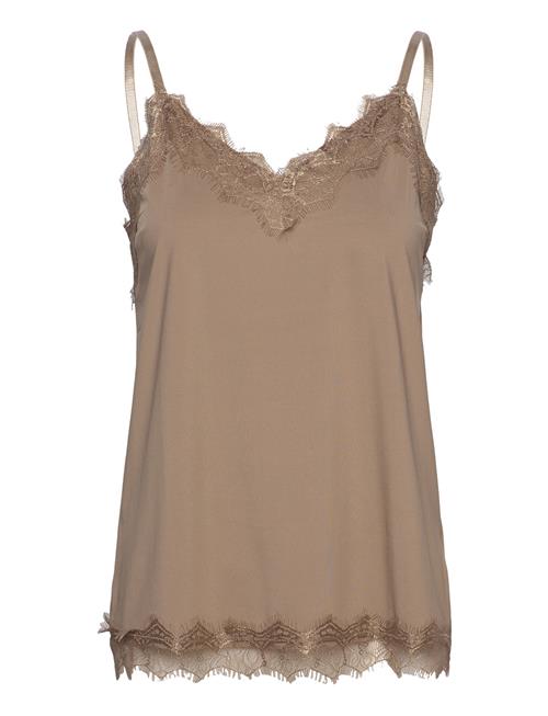Top From Freequent In A Light Material. The Top Has A Simple Silhouette With Nar FREE/QUENT Beige