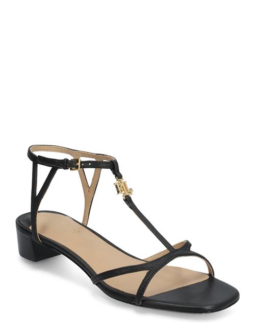 Lauren Ralph Lauren Fallon Nappa Leather Sandal Lauren Ralph Lauren Black