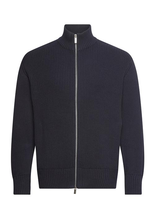 Selected Homme Slhdry Ls Knit Relaxed Full Zip Selected Homme Navy