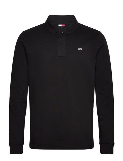 Tjm Slim Placket Polo Ls Ext Tommy Jeans Black