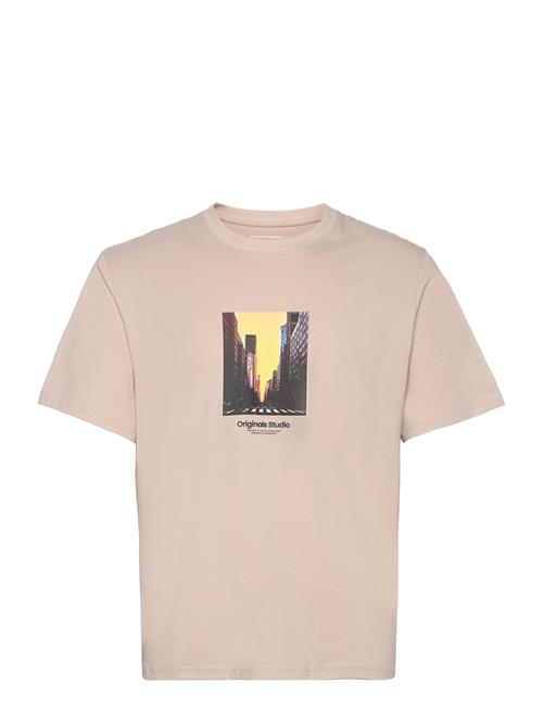 Jack & Jones Jorvesterbro Picture Tee Ss Crew Neck Sn Jack & J S Beige