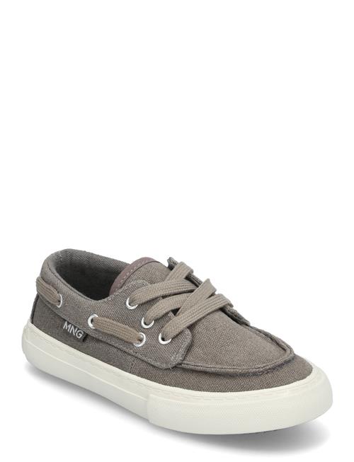 Mango Nautical Lace-Up Shoes Mango Grey