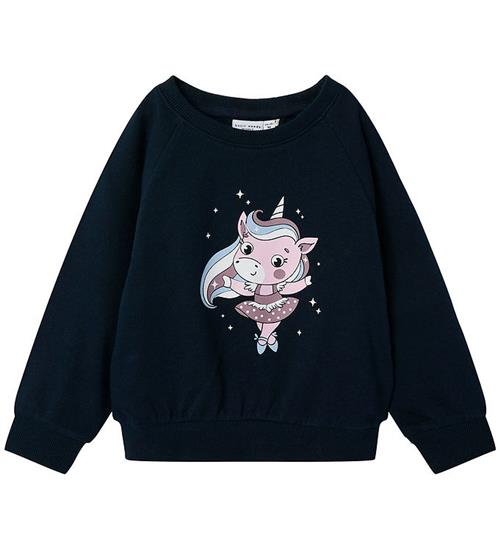 Name It Sweatshirt - NmfVenus - Dark Sapphire/Ballerina m. Print