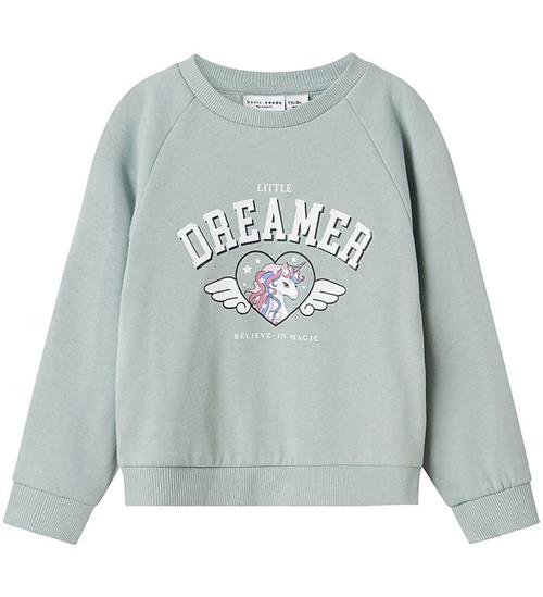 Name It Sweatshirt - Dreamer - NmfVenus - Gray Mist m. Print