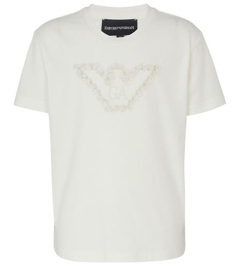 Emporio Armani T-shirt - Off White m. Logo