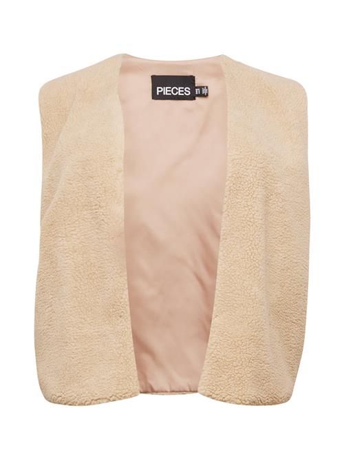 PIECES Curve Vest 'FIA'  beige