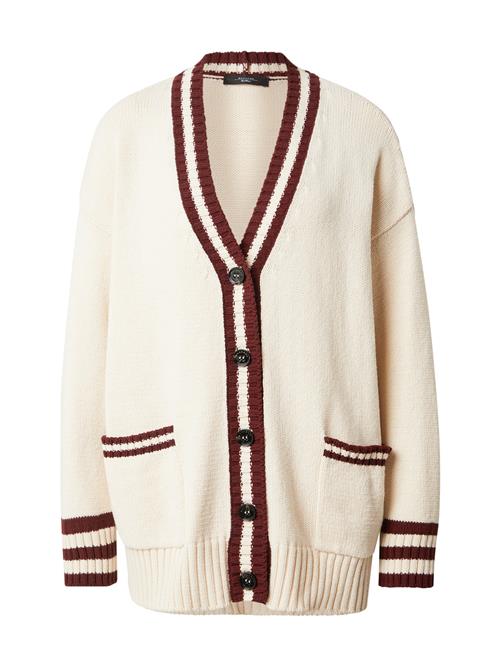 Se Weekend Max Mara Cardigan 'VICOLO'  bordeaux / uldhvid ved About You