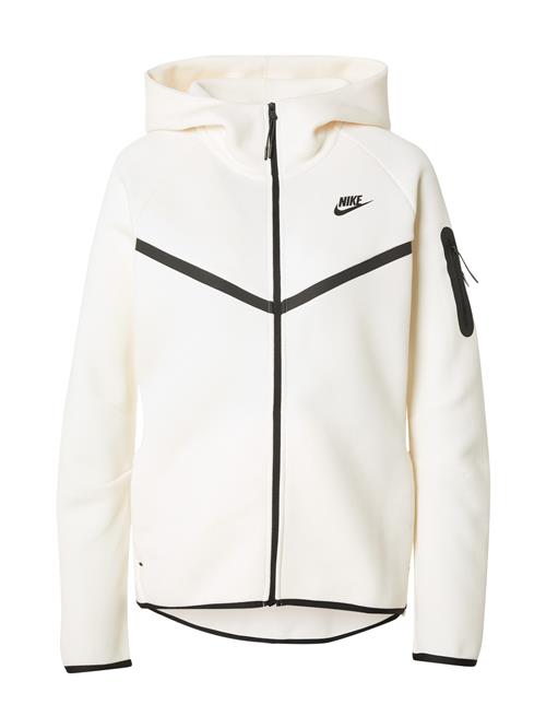 Nike Sportswear Sweatjakke 'TECH FLEECE 2'  sort / hvid