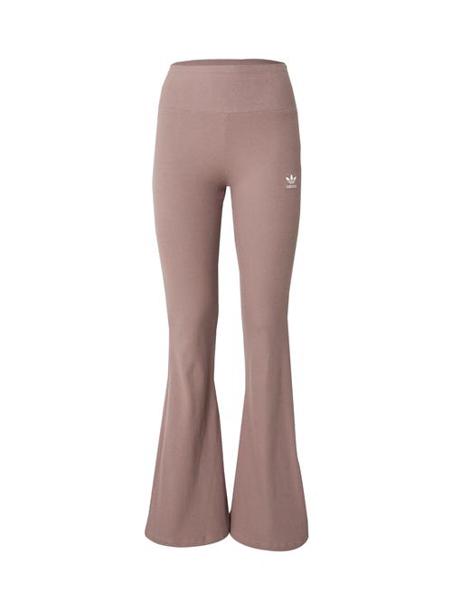 ADIDAS ORIGINALS Leggings 'Essentials'  mørkebeige / hvid