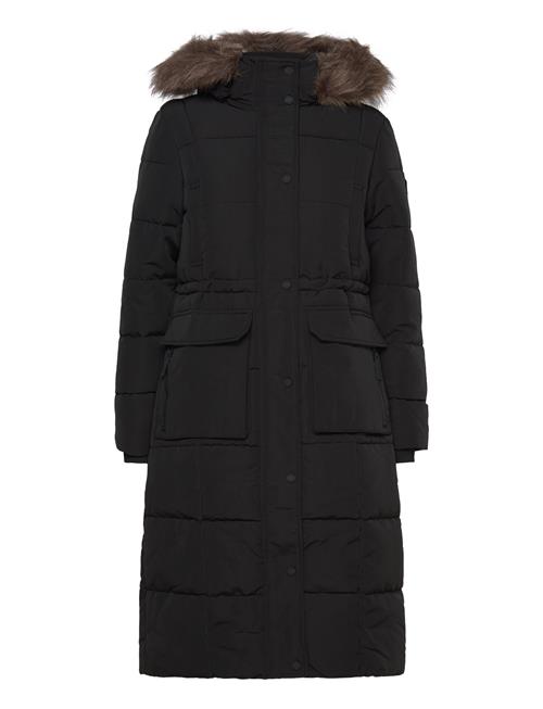 Everest Longline Puffer Coat Superdry Black