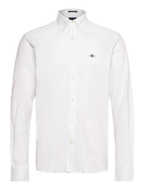 GANT Reg Jersey Pique Shirt GANT White