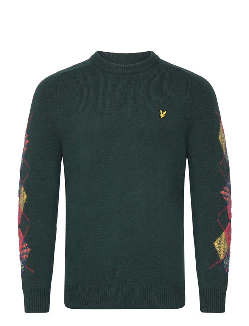 Argyle Sleeve Jumper Lyle & Scott Green