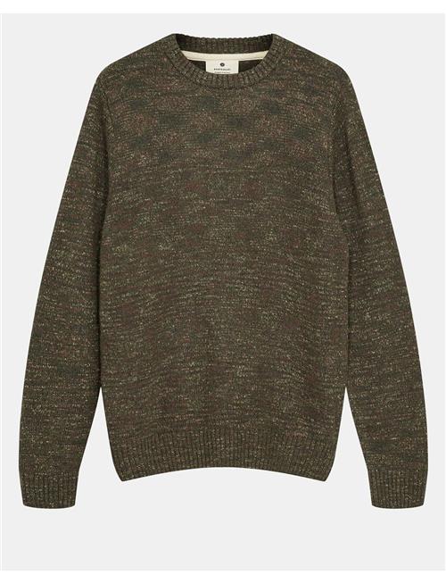 Aksune Space Yarn Crew Neck Anerkjendt Khaki