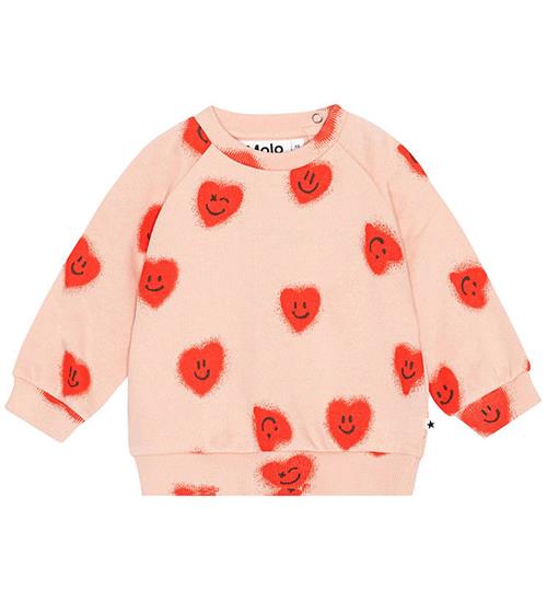 Se Molo Sweatshirt - Disc - Red Hearts ved KidsWorld