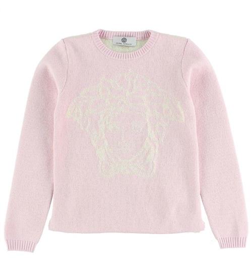 Young Versace Bluse - Strik - Rosa m. Logo