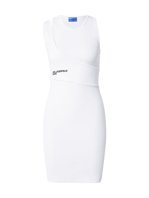 KARL LAGERFELD JEANS Sommerkjole  sort / hvid